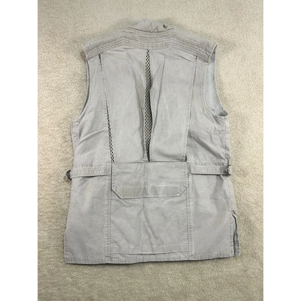 Vintage Banana Republic Cargo Vest Utility Pockets Mesh Back Beige S‎ Hong Kong